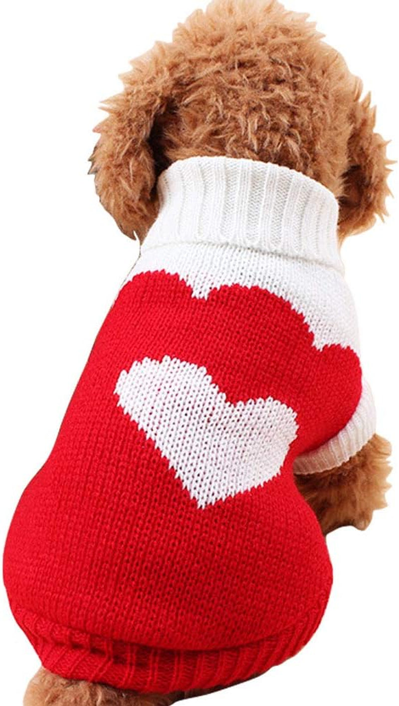 Dog Sweaters Classic Knitwear, Turtleneck Winter Warm Pet Puppy Clothes