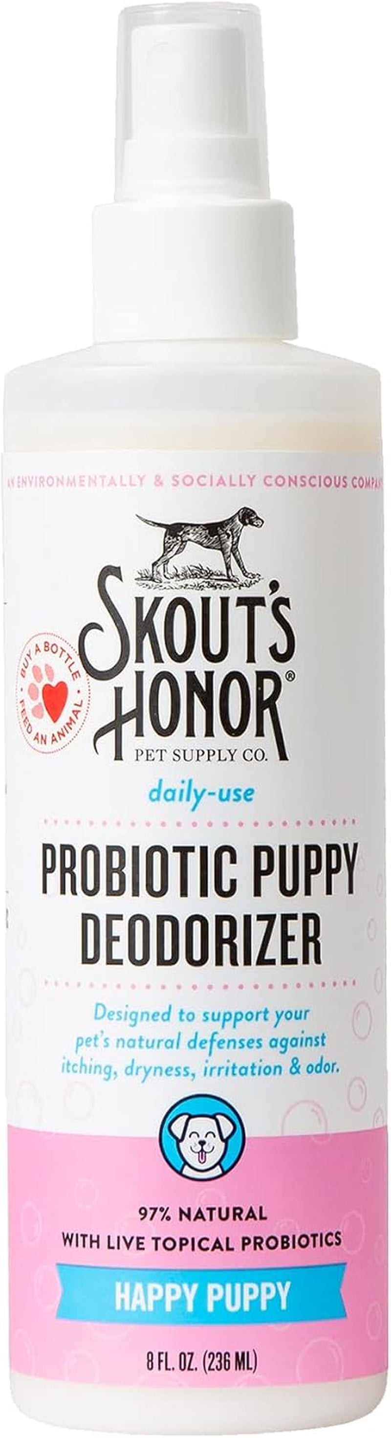 Probiotic Puppy Deodorizing Spray - Happy Puppy, 8 Oz