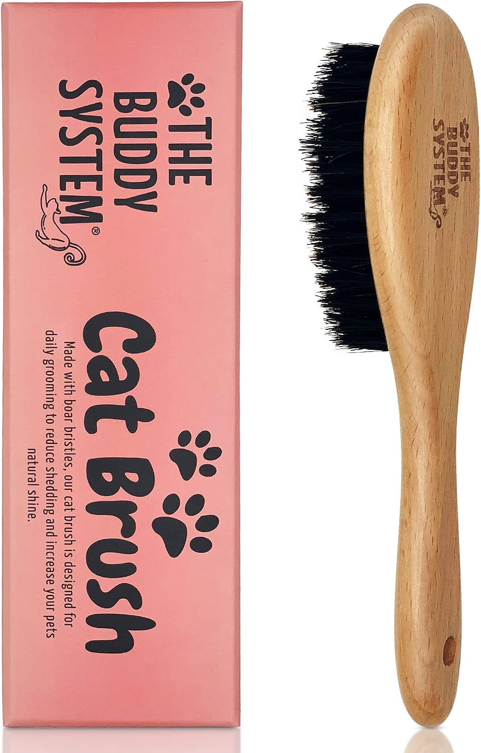 - Soft Cat Brush with Boar Bristles, 1 Pack